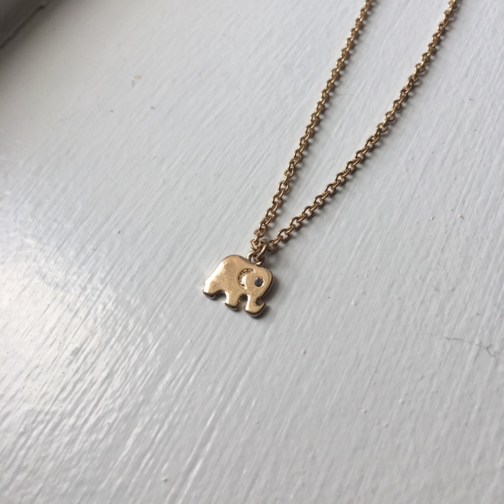 Dainty Elephant Necklace